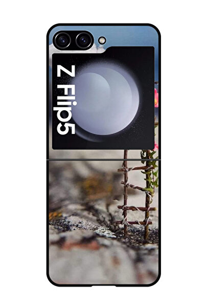 Theodor جراب واقٍ مضاد للخدش والصدمات لهاتف Samsung Galaxy Z Flip 5 Cloud مع درج