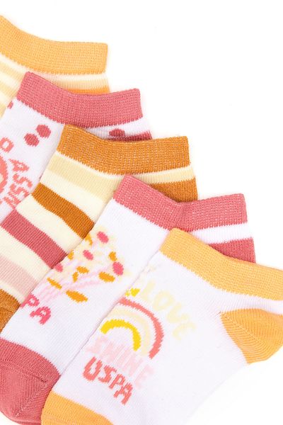 U.S. Polo Assn. Girl's Pink Socks 50304449-Vr167