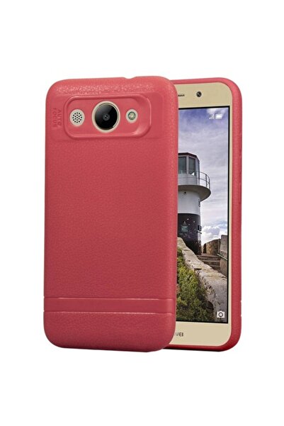 OEM Husa pentru Huawei Y3 (2018), OEM, Litchi, Rosie