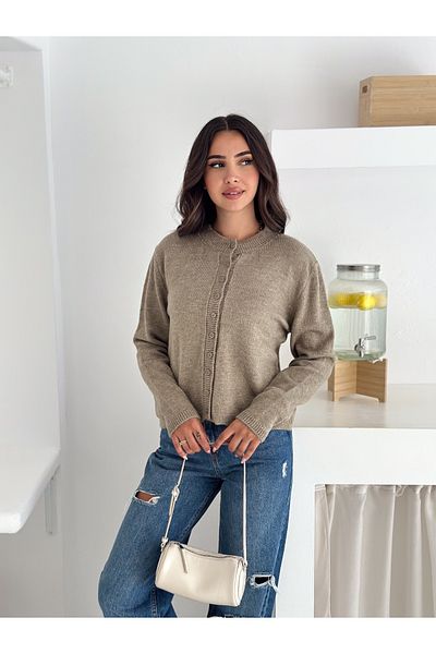 fiolin Soft Textured 10 Button Knitwear Cardigan
