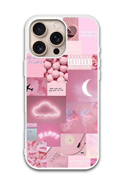 Theodor غطاء حماية لجهاز أبل آيفون 16 برو - تصميم عشوائي (مصد أبيض)