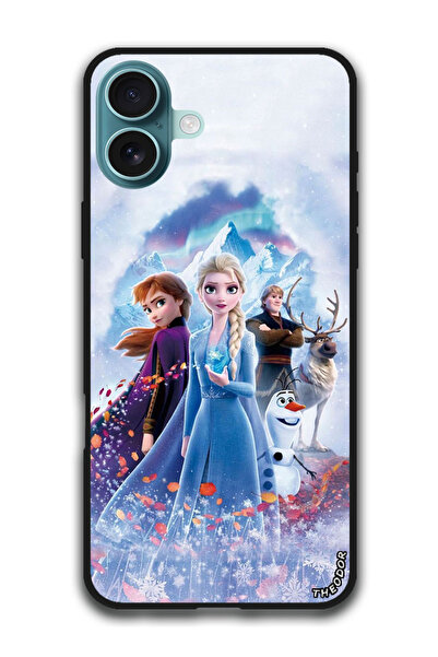 Theodor جراب واقٍ مضاد للخدش والصدمات لهاتف iPhone 16 (6.1) بوصة إلسا ملكة الثلج