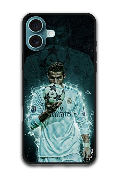 Theodor جراب واقٍ مضاد للخدش والصدمات لهاتف iPhone 16 Plus (6.7) بوصة رونالدو...