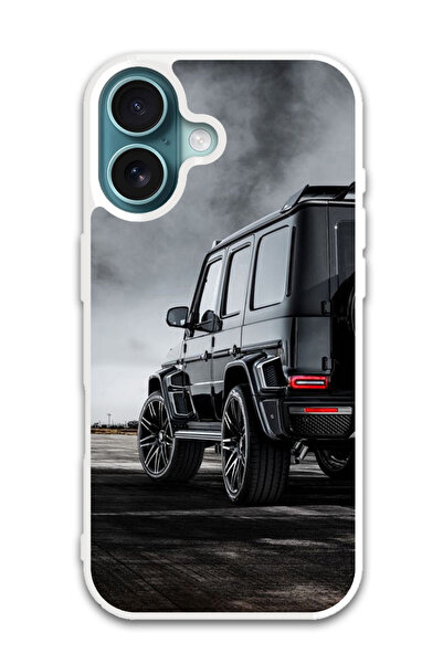 Theodor غطاء حماية لهاتف أبل آيفون 16 بلس سيارة (7) (مصد أبيض)