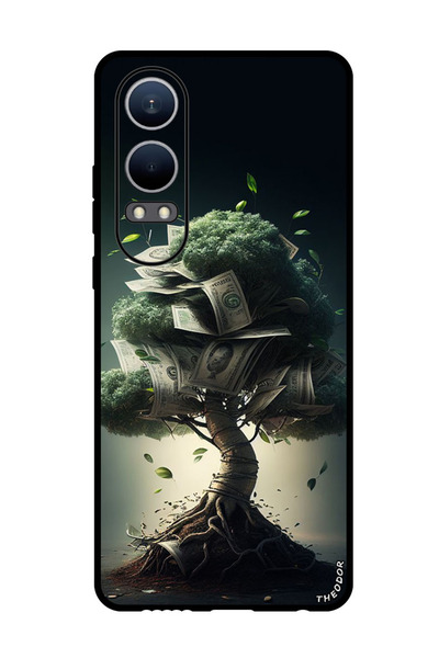 Theodor جراب واقٍ مضاد للخدش والصدمات لهاتف Oppo K12x (الصين) نقود نباتية