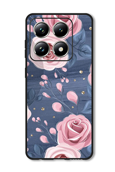 Theodor جراب متوافق مع هاتف Xiaomi 14T، غطاء حماية مقاوم للصدمات بنقشة الورود...