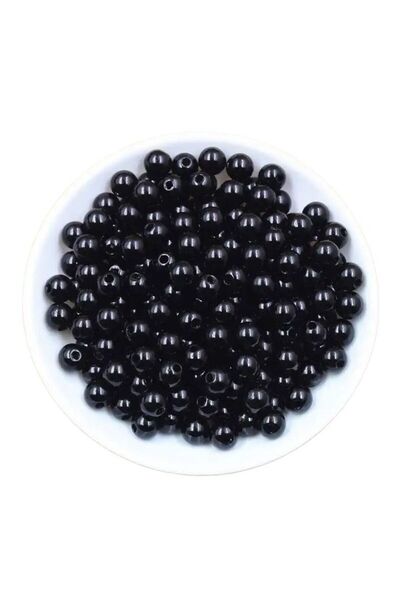 Generic 250 Gram Round Plastic Pearl Beads With Hole DIY Craft Necklace Jewelry 8 mm