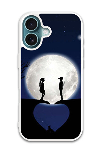 Theodor Protective Case Cover For APPLE IPHONE 16 Lovers On Hill (White Bumper)