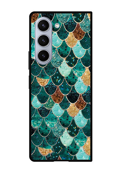 Theodor جراب واقٍ مضاد للخدش والصدمات لهاتف Samsung Galaxy Z Fold 5 بنمط خياش...