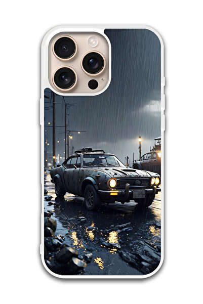 Theodor غطاء حماية لهاتف أبل آيفون 16 برو ماكس سيارة (2) (مصد أبيض)