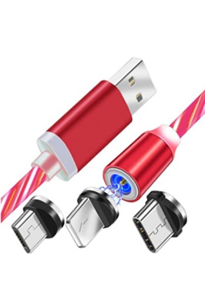 OEM Cablu magnetic de încărcare și transfer de date USB la tip C, aluminiu, micro-USB, compatibil cu Lightning,