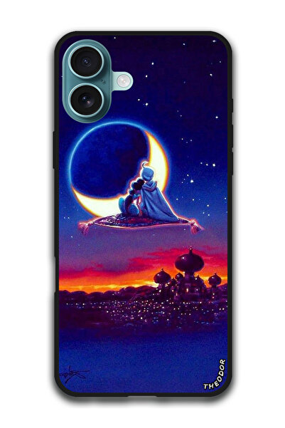 Theodor غطاء حماية مضاد للخدش والصدمات لهاتف iPhone 16 Plus (6.7) بوصة رسوم متحركة علاء الدين