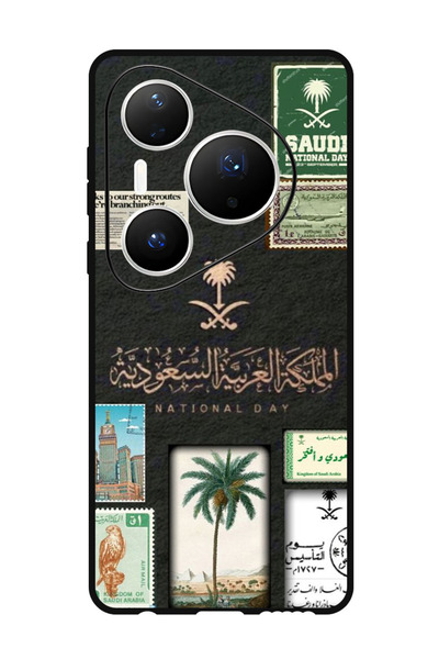 Theodor جراب متوافق مع هواوي بيورا 80 برو بلس 6.8 بوصة غطاء حماية مقاوم للصدمات بمناسبة اليوم الوطني السعودي