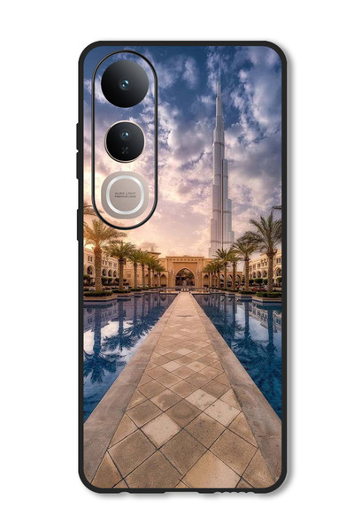 Theodor جراب متوافق مع هاتف Vivo V50 Lite، غطاء حماية مقاوم للصدمات، أتلانتس دبي