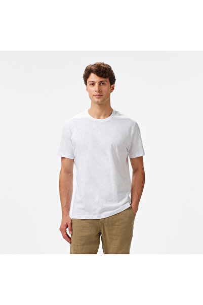 Nautica Erkek Beyaz Regular Fit T-Shirt