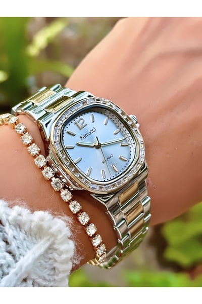 Ferrucci Steel Cord Women Wrist Watch 3 Atm Waterproof with 2 Years Warranty