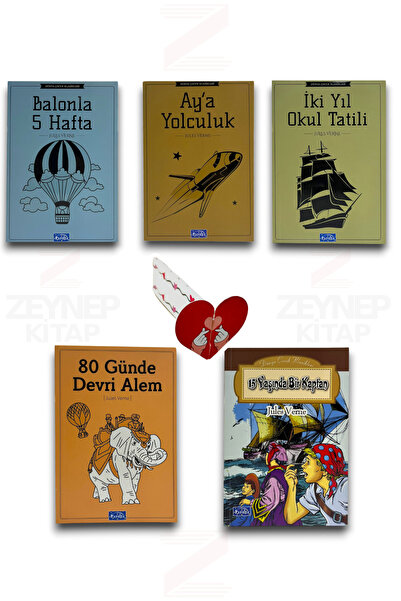Mercan Okul Yayınları 5-6-7-8.Sınıflar İçin Okuma Dizisi 5 Kitap Set (Özel Ta...