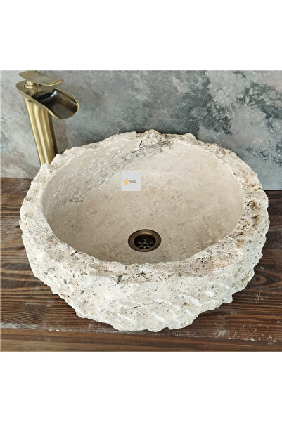 Genel Markalar Traverten Doğal Yapılı Çanak Lavabo