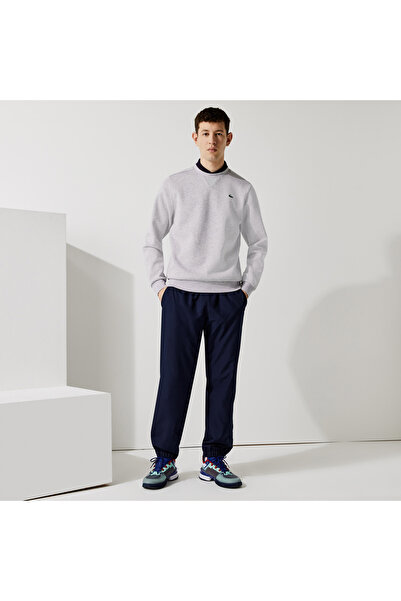 Lacoste Crew Neck Kanguru Cepli Erkek Siyah Sweatshirt