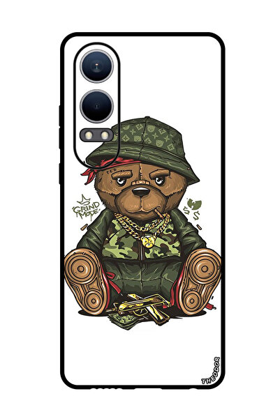 Theodor جراب واقٍ مضاد للخدش والصدمات لهاتف Oppo K12x (الصين) دمية دب