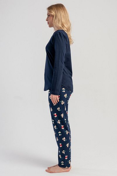 VİENETTA Women's Cotton Long Sleeve Pajama Set, 503060