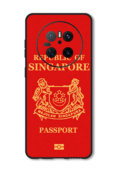 Theodor جراب متوافق مع هاتف Huawei Mate 70، غطاء حماية مقاوم للصدمات، جواز سفر سنغافورة