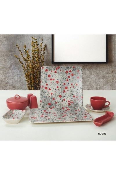 Remetta RİVA ELİTE KARE 30 Parça Kahvaltı Takımı RD-283