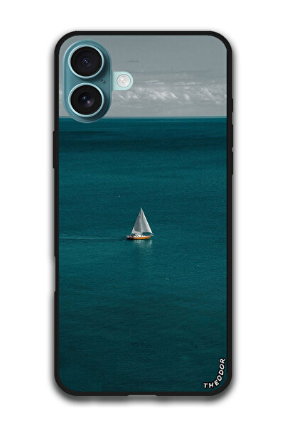 Theodor جراب واقٍ مضاد للخدش والصدمات لهاتف iPhone 16 (6.1) بوصة سفينة شراعية