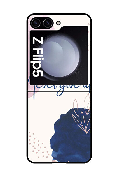 Theodor جراب واقٍ مضاد للخدش والصدمات لهاتف Samsung Galaxy Z Flip 5، لا تستسل...