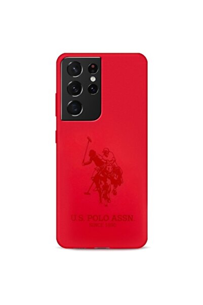 U.S. Polo Assn. Husă U.S. Polo Double Horse pentru Samsung Galaxy S21 Ultra 5G (G998) - Roșu