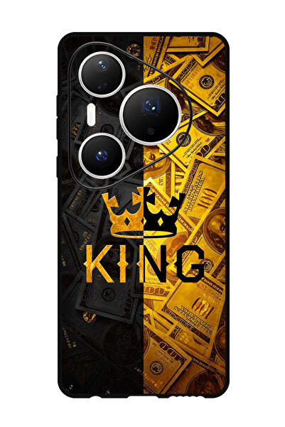 Theodor جراب متوافق مع هاتف هواوي بيورا 80 برو بلس مقاس 6.8 بوصة، غطاء حماية مقاوم للصدمات، لون ذهبي ملكي