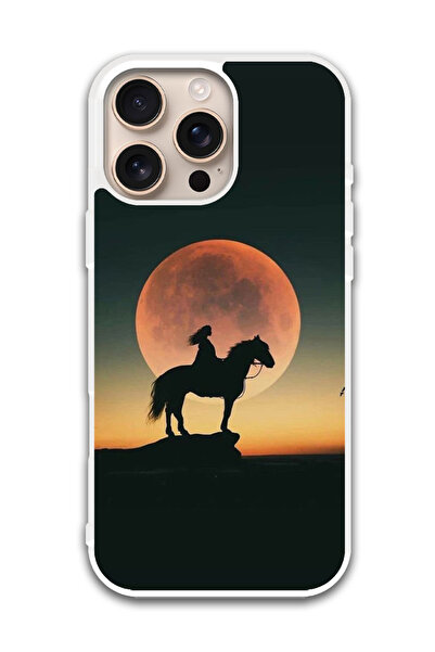 Theodor غطاء حماية لهاتف أبل آيفون 16 برو ماكس - غروب الشمس المهيب (مصد أبيض)