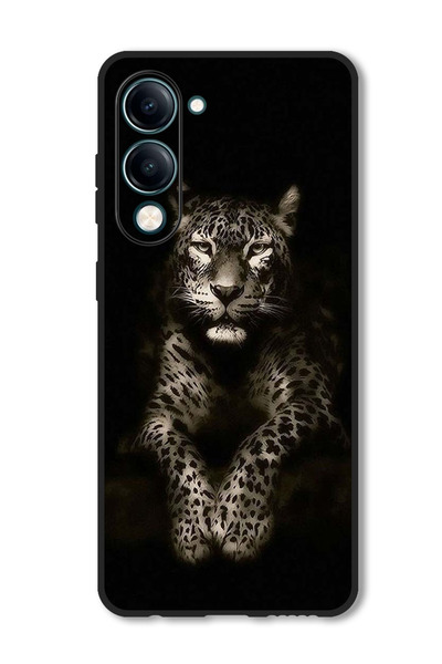 Theodor جراب متوافق مع هاتف Vivo Y29s، غطاء حماية مقاوم للصدمات بتصميم فهد
