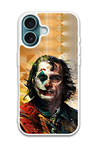 Theodor غطاء حماية لجهاز أبل آيفون 16 بلس، لون جوكر (مصد أبيض)