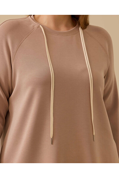 Gala-Xi Суитшърт с шнур за големи размери