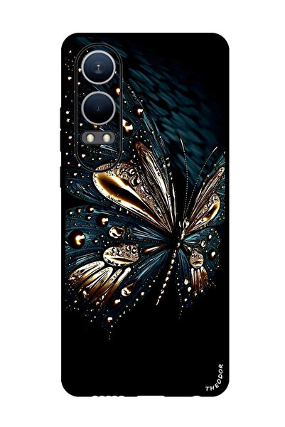 Theodor جراب واقٍ مضاد للخدش والصدمات لهاتف Oppo K12x (الصين) فراشة مجردة