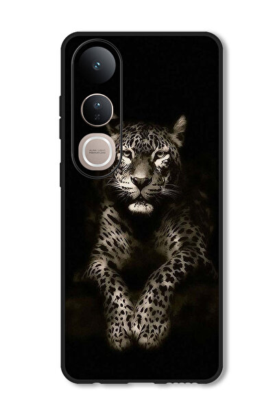 Theodor جراب متوافق مع هاتف Vivo V50 Lite غطاء حماية مقاوم للصدمات بتصميم فهد