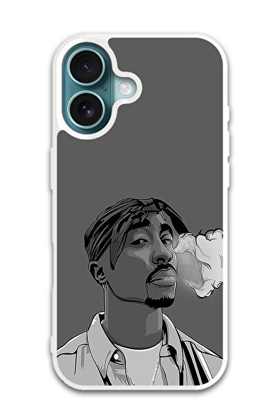 Theodor غطاء حماية لجهاز أبل آيفون 16 بلس قطعتين (مصد أبيض)