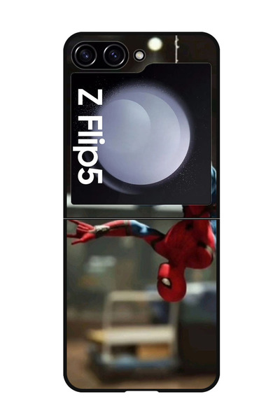 Theodor جراب واقٍ مضاد للخدش والصدمات لهاتف Samsung Galaxy Z Flip 5 Spider Ha...