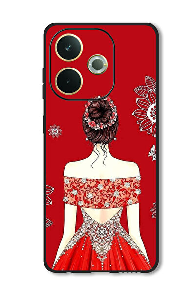 Theodor جراب متوافق مع Oppo A5 Pro غطاء حماية مقاوم للصدمات لطيف على شكل سيدة