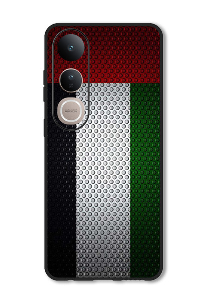 Theodor جراب متوافق مع هاتف Vivo V50 Lite غطاء حماية مقاوم للصدمات ومتين بعلم...