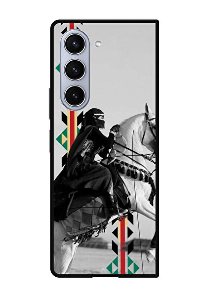 Theodor جراب واقٍ مضاد للخدش والصدمات لهاتف Samsung Galaxy Z Fold 5 ركوب الخيل
