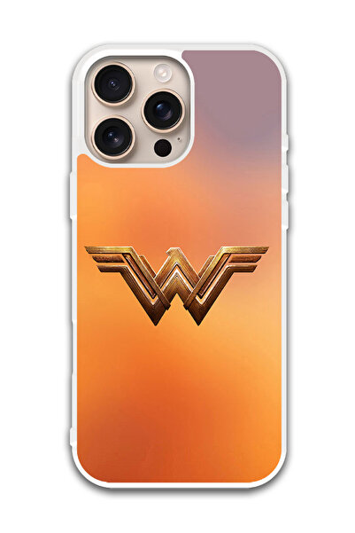 Theodor غطاء حماية لجهاز أبل آيفون 16 برو ماكس وندر وومن (واقي أبيض)