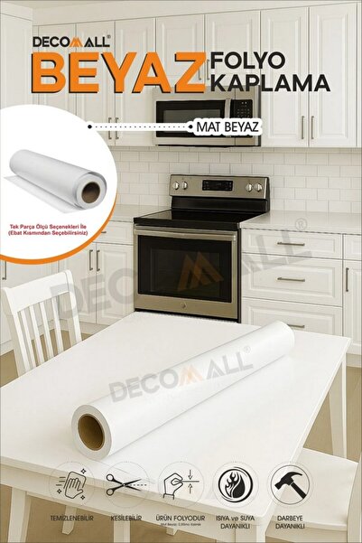 senavia farkınızı yansıtın SS MAT BEYAZ Folyo Kendinden Yapışkanlı Dolap Mobi...