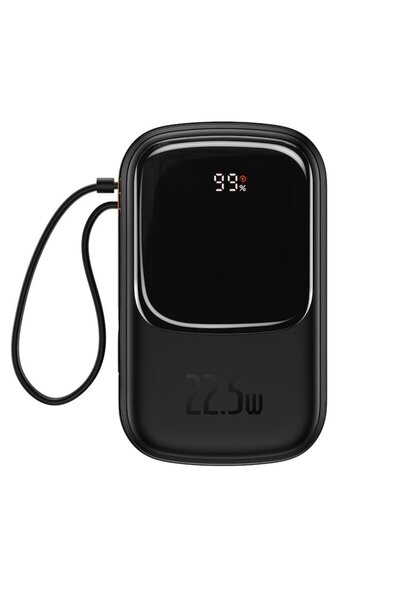 OEM Powerbank Extern 20000mAh, Silicon, 22.5W, Qpow, Z236, Negru