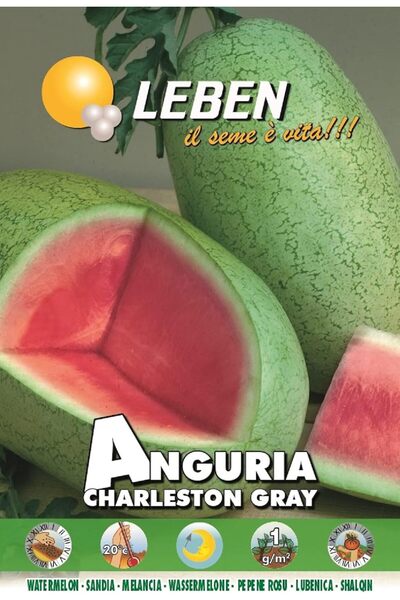 Leben Anguria Watermelon (Lubenica Charleston Gray) Premium Quality Seeds Made in Italy