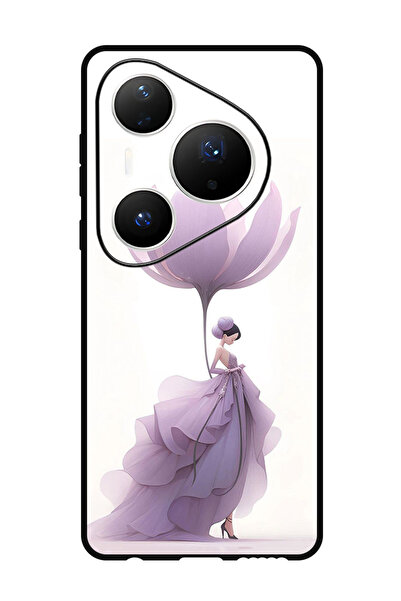 Theodor جراب متوافق مع هاتف هواوي بيورا 80 برو بلس مقاس 6.8 بوصة، غطاء حماية مقاوم للصدمات للنساء، زهور