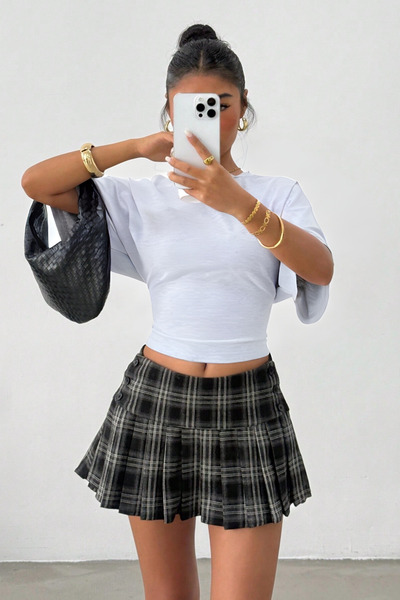 COOL TARZ Γυναικείο μπλουζάκι με μανίκια νυχτερίδας από βαμβακερό ύφασμα