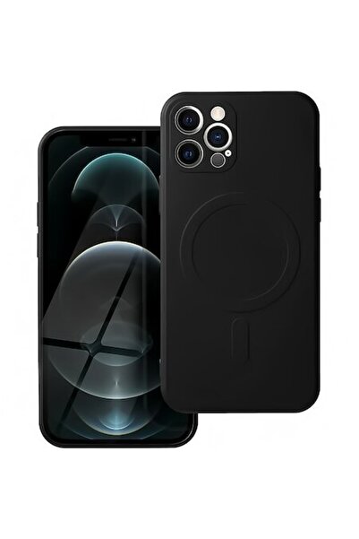 OEM MagSafe Case for Apple iPhone 12 Pro Max, Silicone, Black