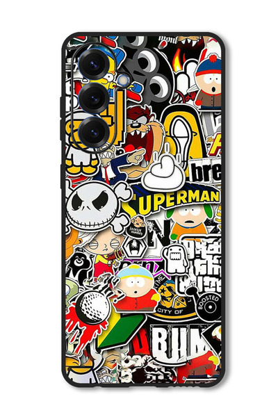 Theodor حافظة متوافقة مع هاتف Samsung Galaxy A56 غطاء حماية مقاوم للصدمات وعلامات بطل خارق